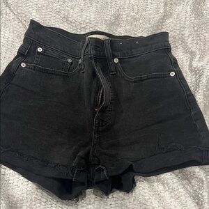 Madewell Black Jean Shorts